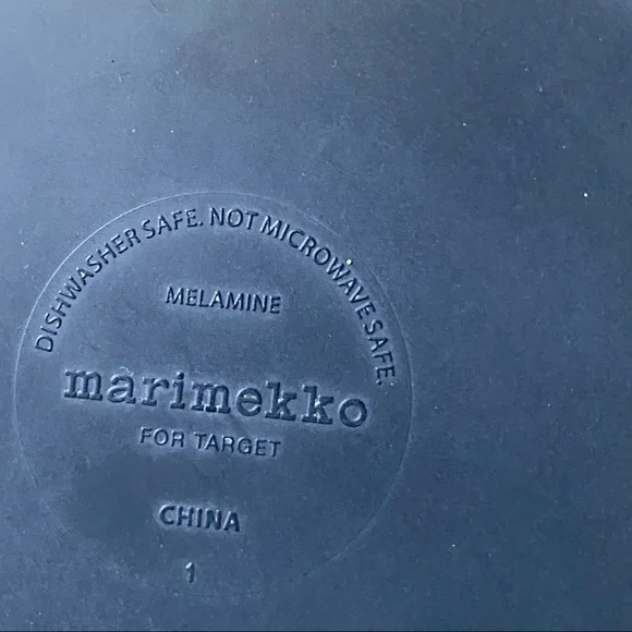 Marimekko Black and White Patterned Dinnerware Set - Picture 2 of 2